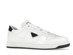 Prada Downtown Low Top Sneakers Leather White White Black