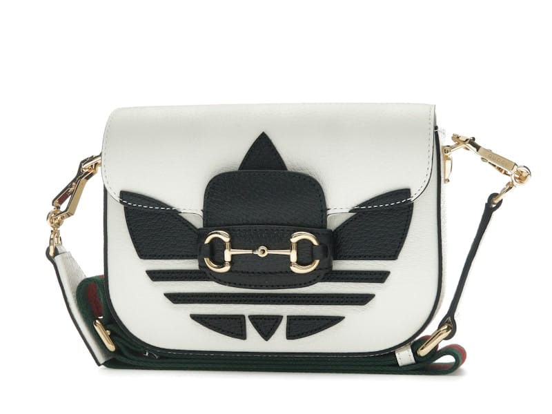Gucci x adidas Horsebit 1955 Shoulder Bag White/Black