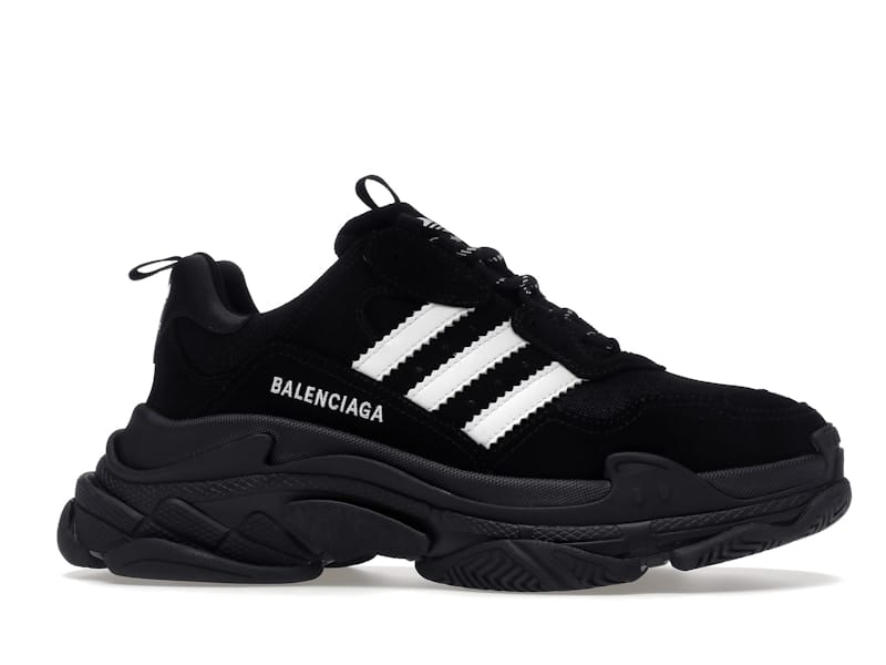 Balenciaga x adidas Triple S Black White
