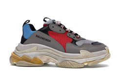 Balenciaga Triple S Grey Red Blue (2018 Reissue)