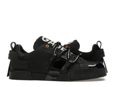Dolce & Gabbana Portofino Strapped Black White