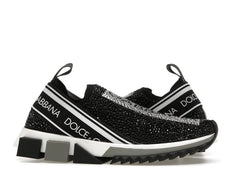 Dolce & Gabbana Sorrento Slip On Black Crystal (Women's)