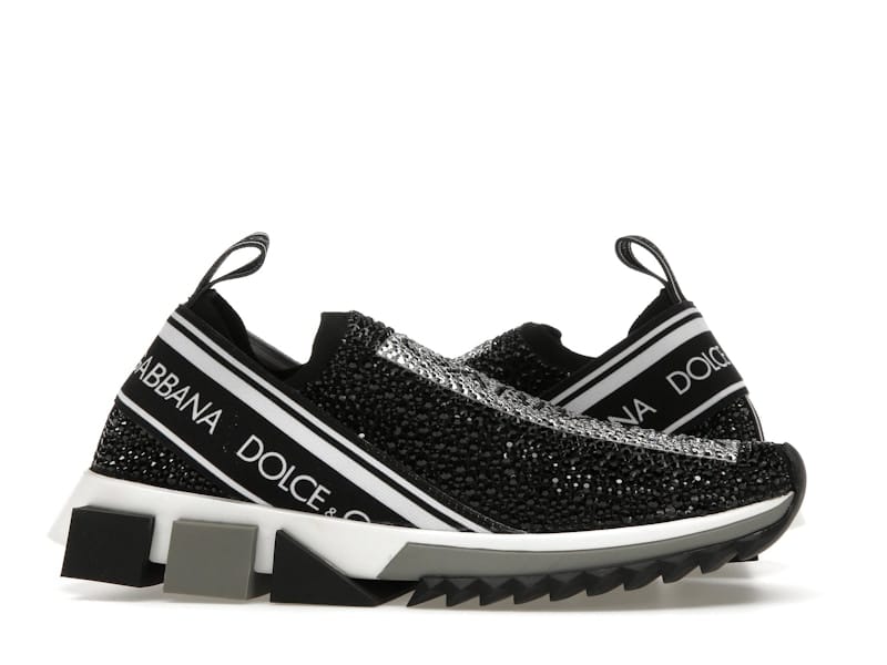 Dolce & Gabbana Sorrento Slip On Black Crystal (Women's)