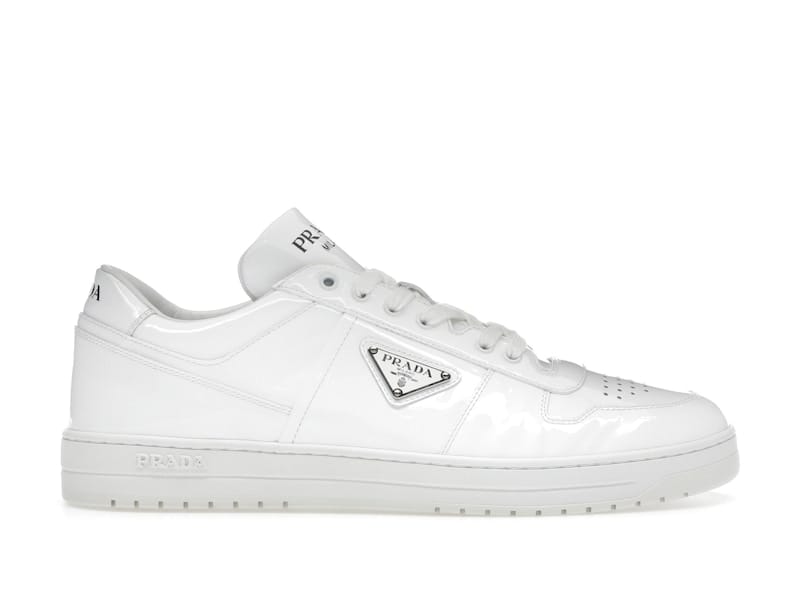 Prada Downtown Low Top Sneakers Leather White