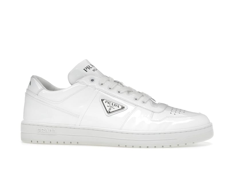 Prada Downtown Low Top Sneakers Leather White