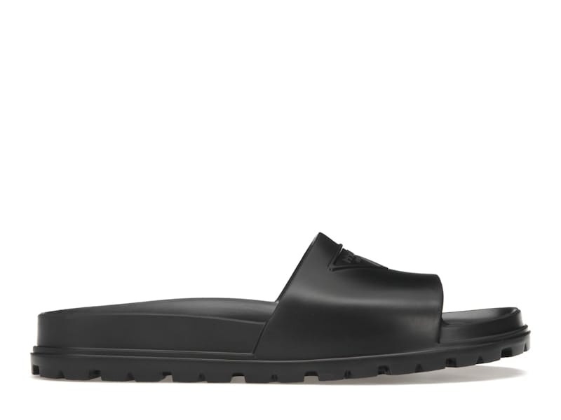 Prada Rubber Slide Black