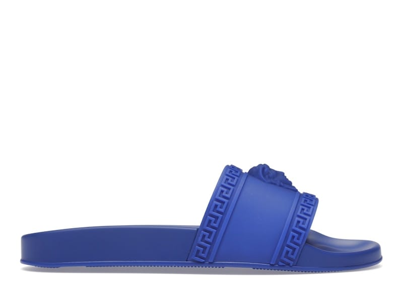Versace Palazzo Medusa Pool Slide Royal Blue