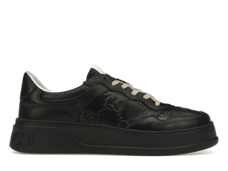 Gucci GG Embossed Black Leather