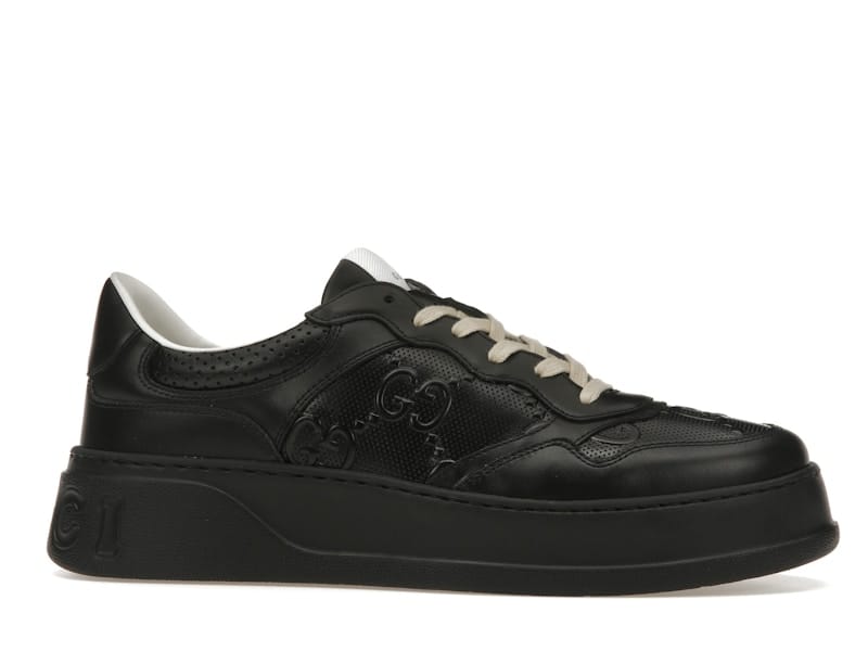 Gucci GG Embossed Black Leather