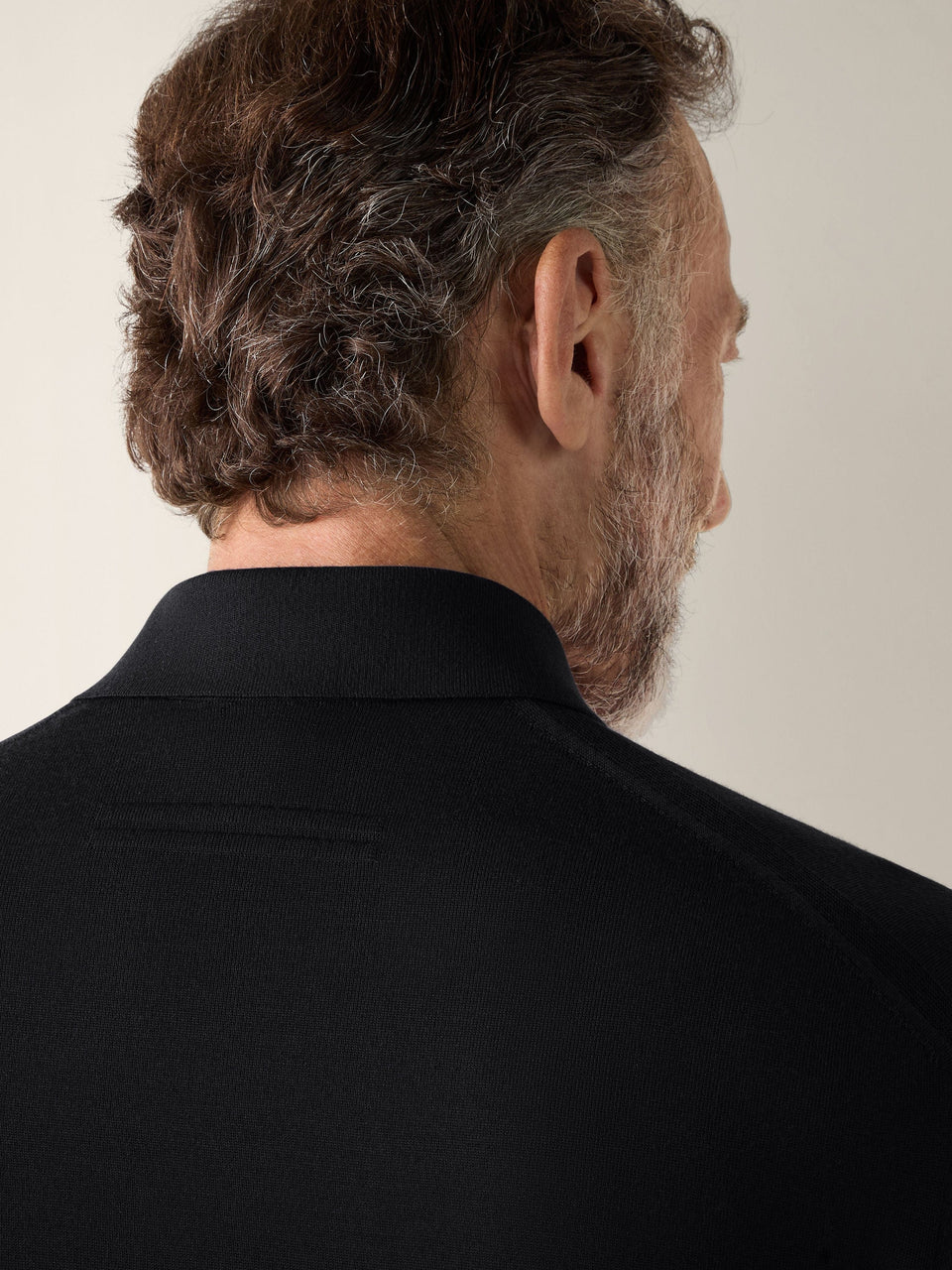 Zegna Black Wool Polo Shirt
