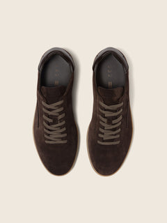 Zegna Dark Brown 232 Suede Sneakers