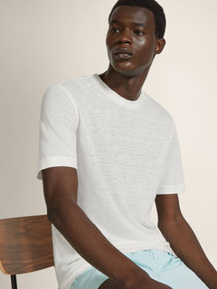 Zegna White Oasi Lino T-Shirt