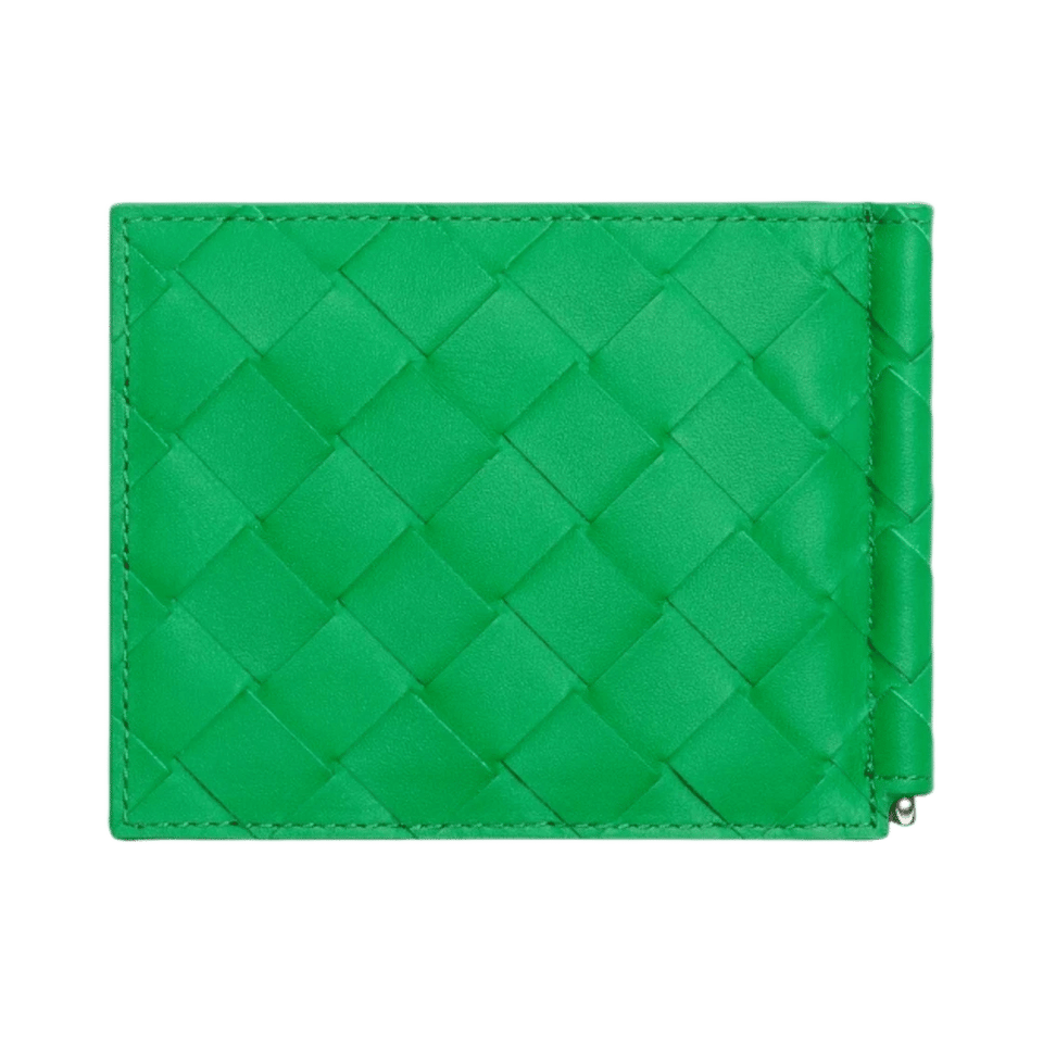 Bottega Veneta Bill Clip Wallet Parquet