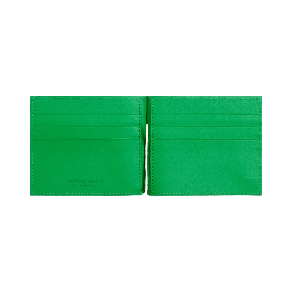Bottega Veneta Bill Clip Wallet Parquet