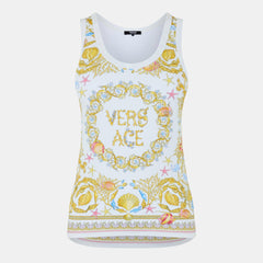 Barocco Printed Sleeveless Tank Vest