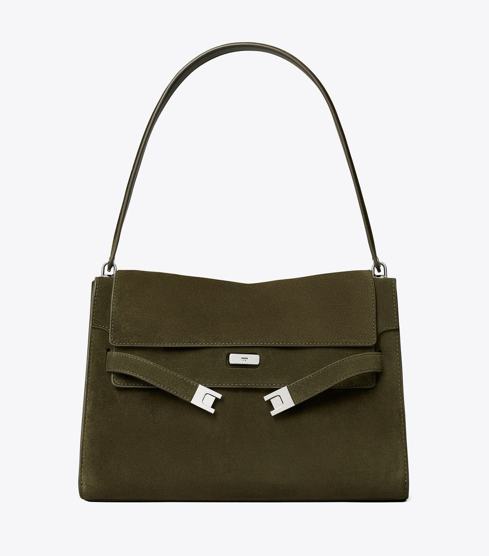 Large Lee Radziwill Suede Shoulder Bag