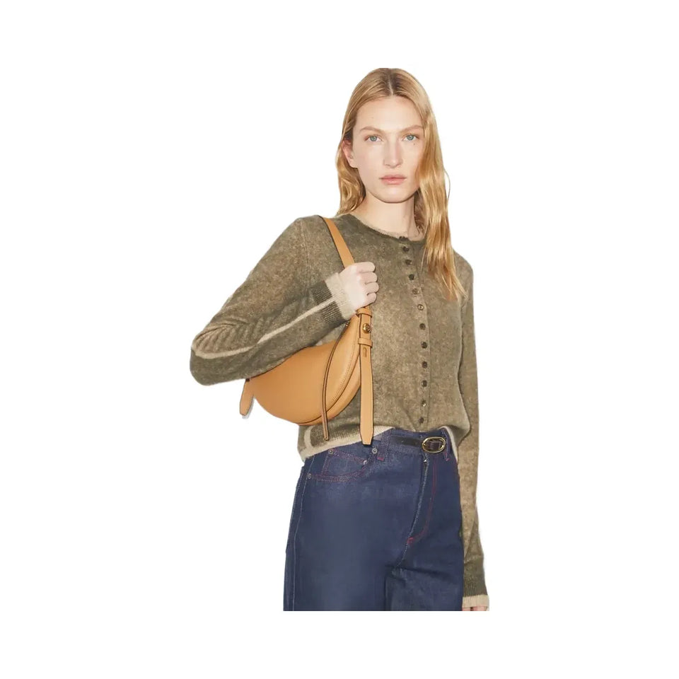 Tory Burch Romy Half Moon Bag Tiramisu