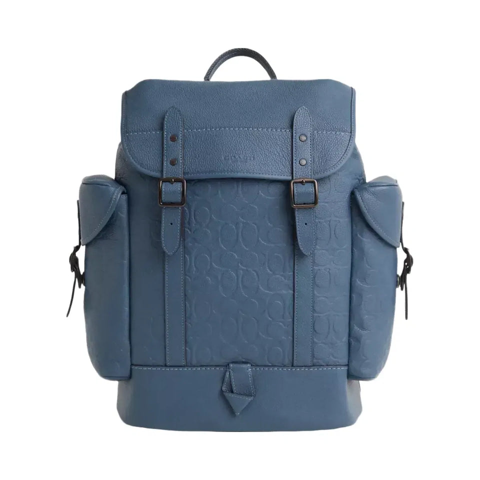 Coach Restored Hitch Backpack In Signature Leather Denim