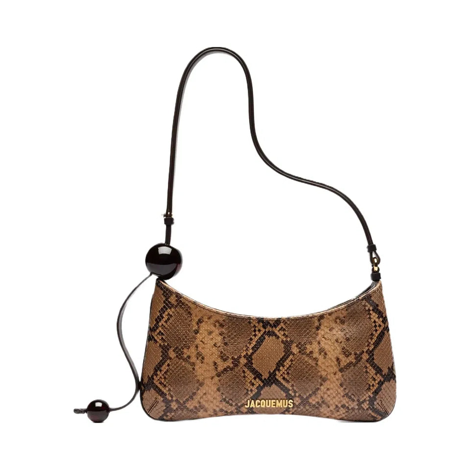 Jacquemus Le Bisou Perle Shoulder Bag Light Brown