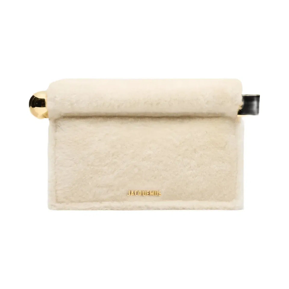 Jacquemus The Rond CarreClutch Take-Out Clutch Off-White