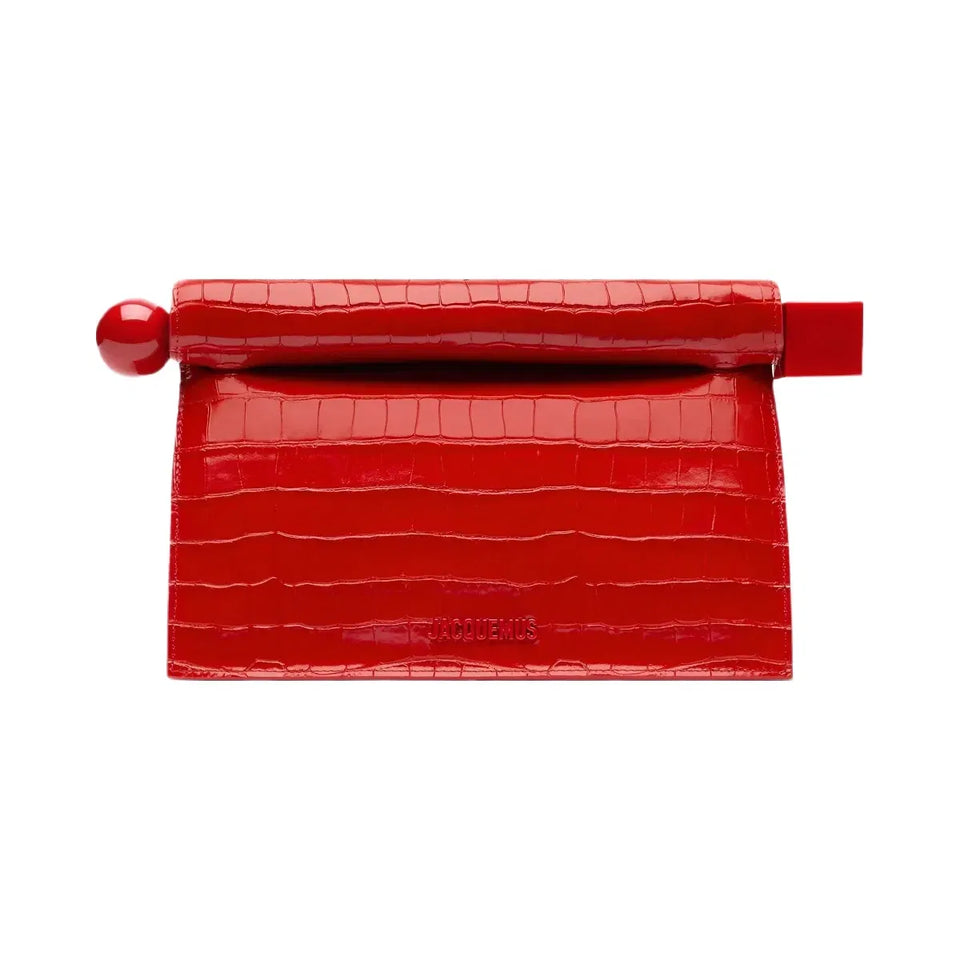 Jacquemus LA Pochette Rond Carre Red