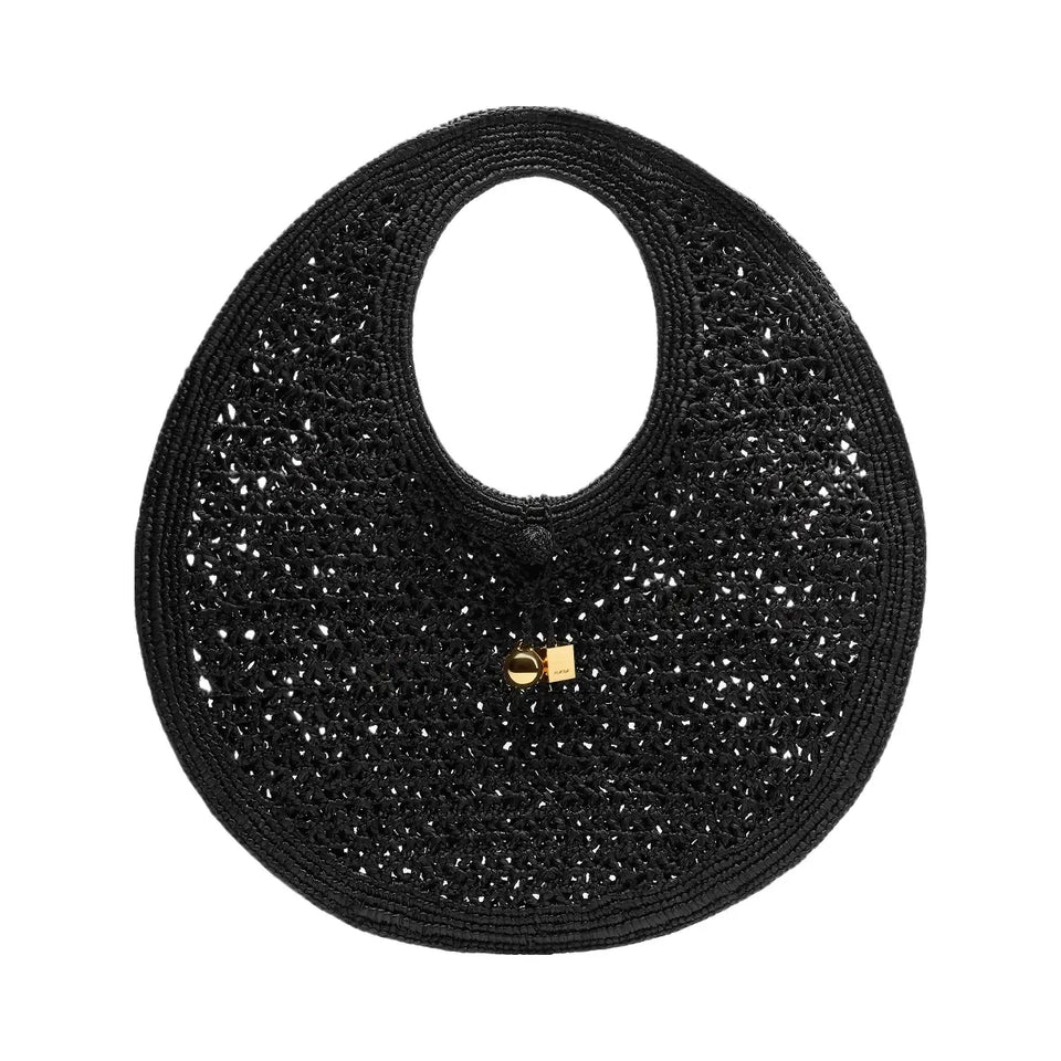 Jacquemus Spiaggia Round Bag Black