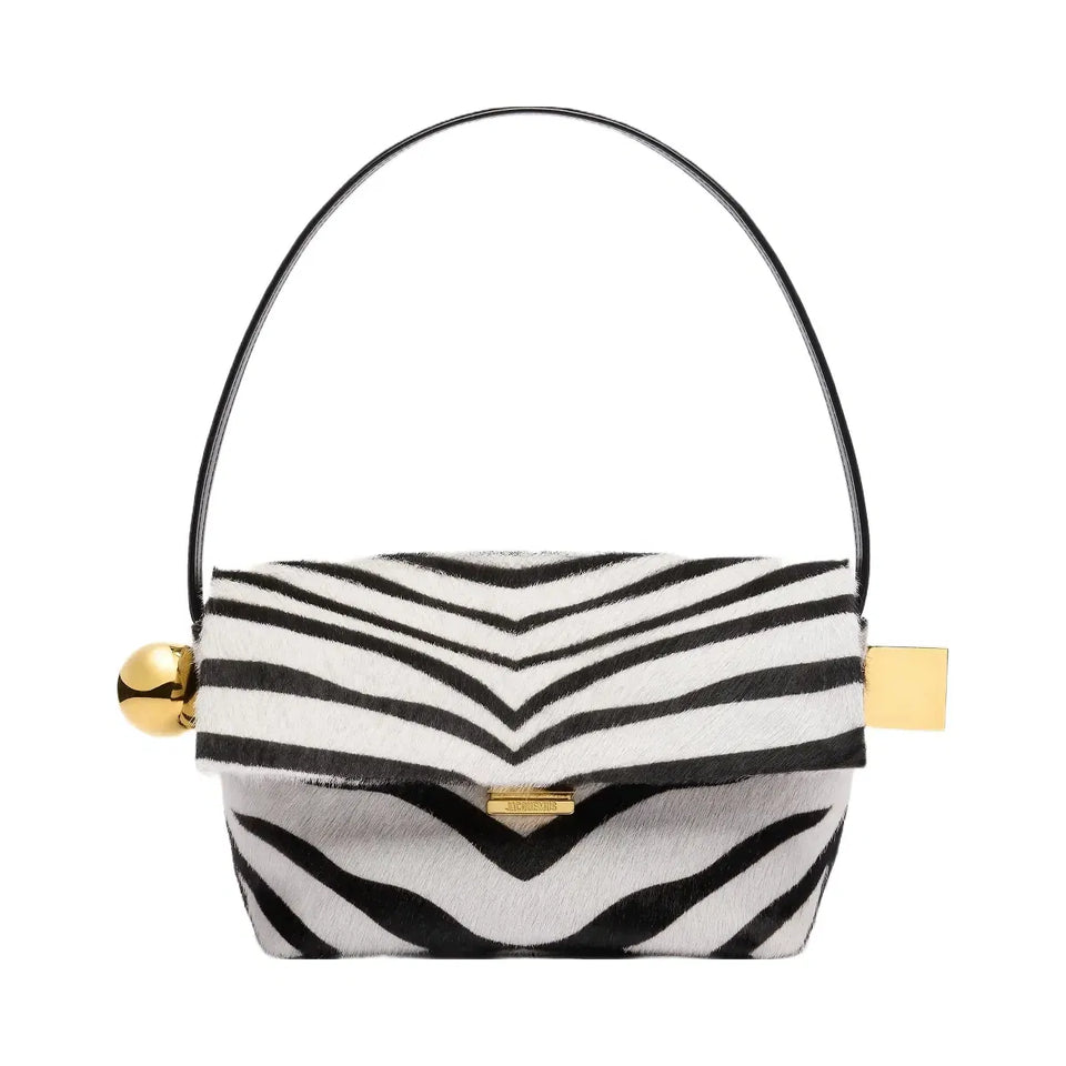 Jacquemus Le Rond Carre Black/White Zebra