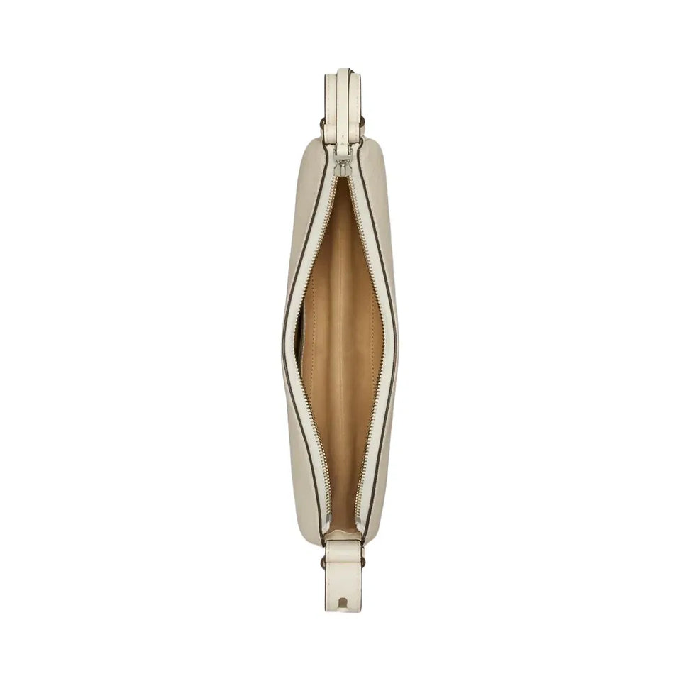 Tory Burch Romy Half Moon Bag Light Cream