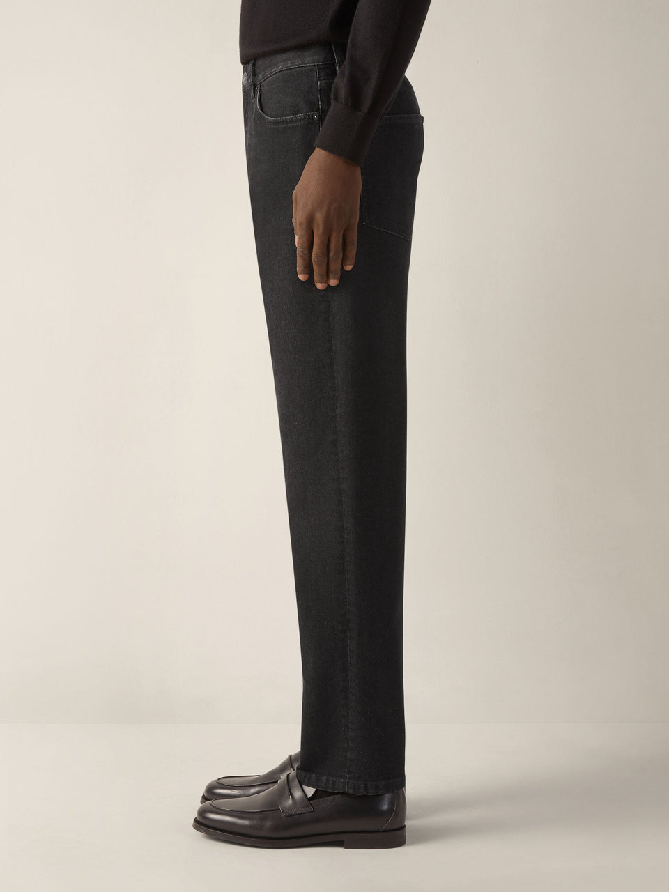 Zegna Dark Grey Stone-Washed Stretch Cotton Roccia Jeans