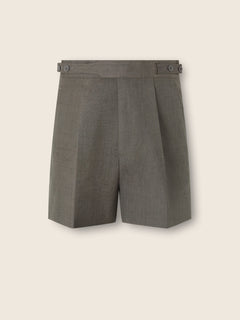 Zegna Dark Taupe Silk Shorts