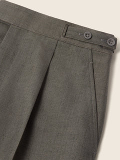 Zegna Dark Taupe Silk Shorts