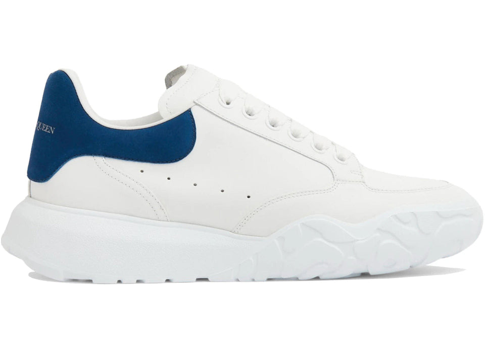 Alexander McQueen Oversized Court Trainer White Blue