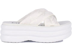 Gucci Wmns GG Platform Slide 'White'