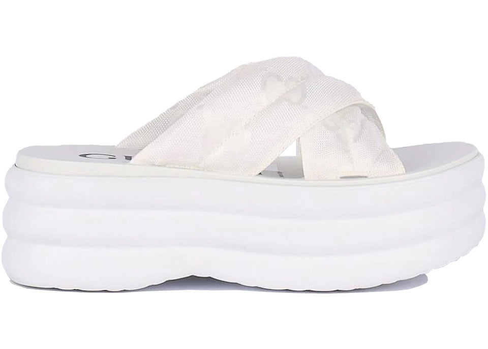 Gucci Wmns GG Platform Slide 'White'