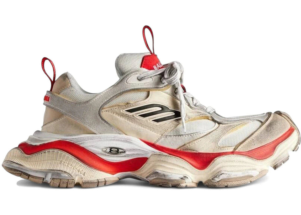 Balenciaga Cargo Worn-Out Beige Red