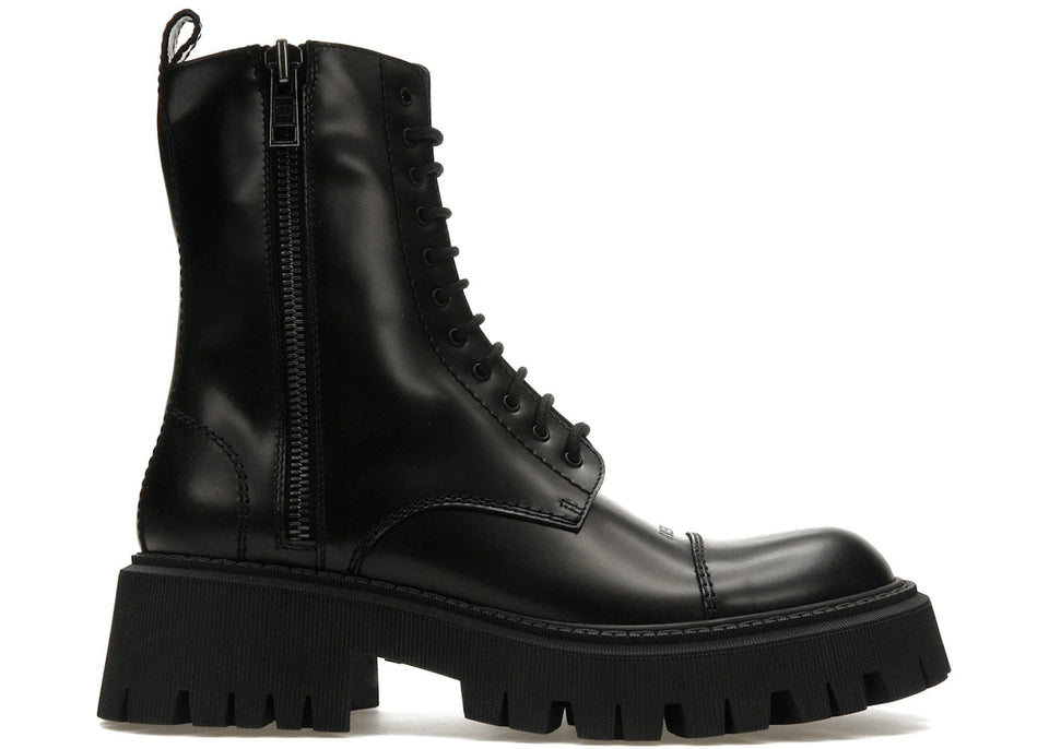 Balenciaga Tractor Bootie Black