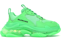 Balenciaga Triple S Neon Green Clear Sole Womens