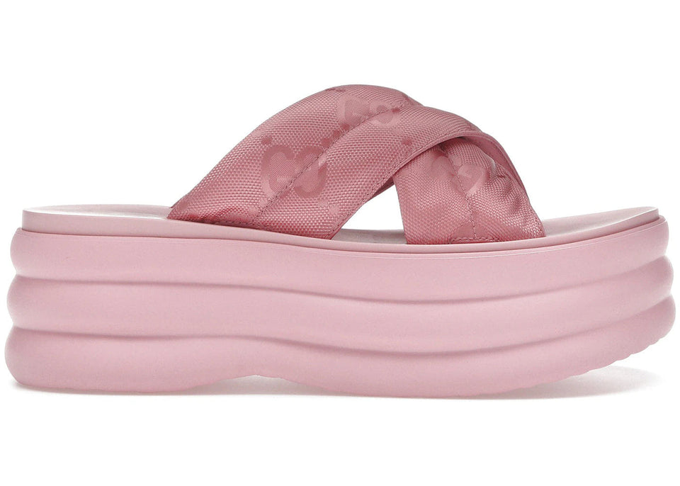 Gucci Wmns GG Platform Slide 'White'