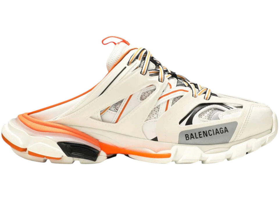Balenciaga Track Mule White Orange