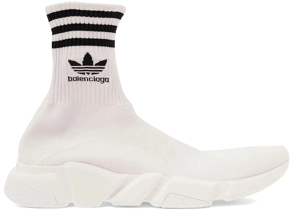 Balenciaga x Adidas Speed Trainer White Black