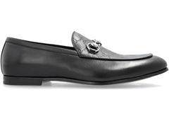 Gucci Horsebit Loafers Black Gg Embellished