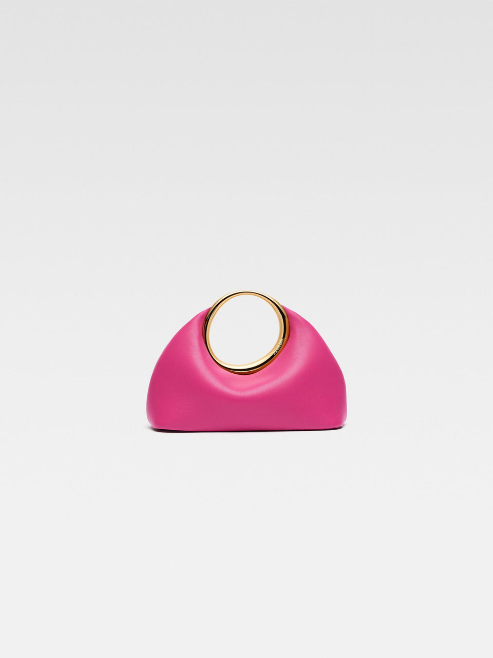 Jacquemus The Small Calino Nappa Leather Handbag Dark Pink