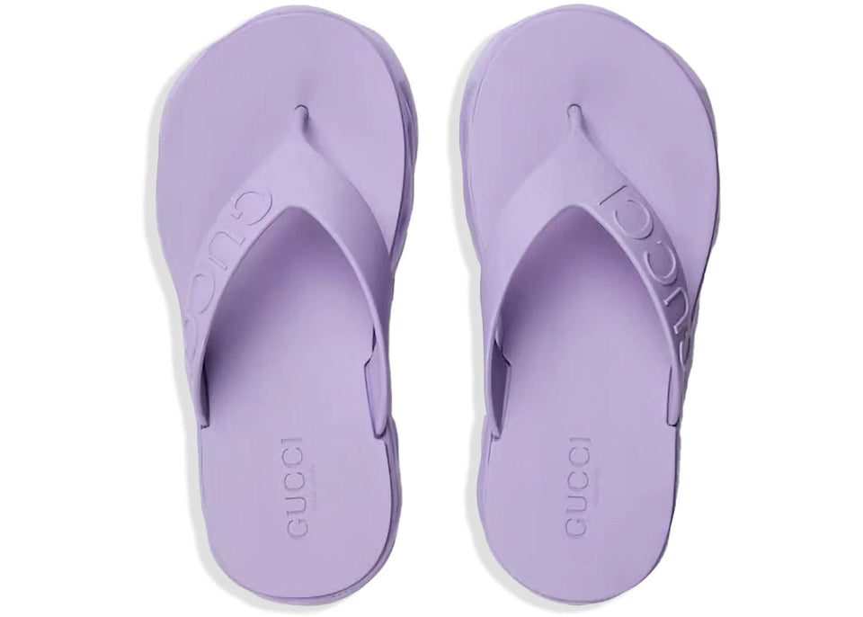 Gucci Thong Platform Sandal Lilac Womens