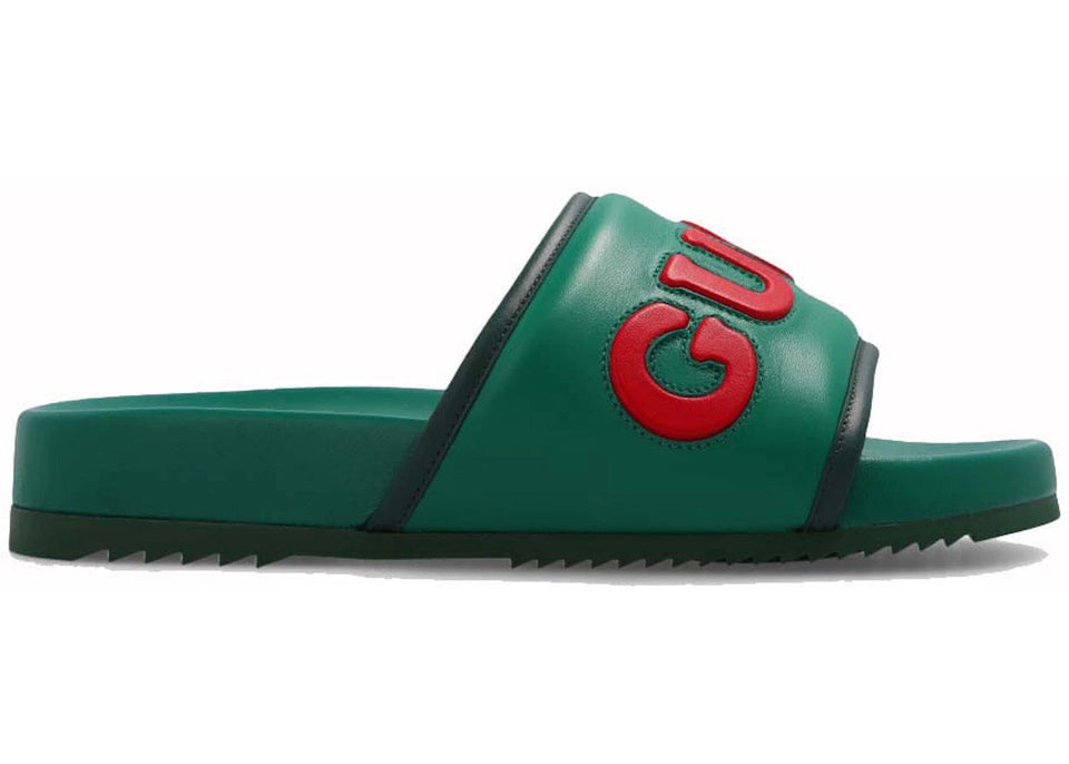 Gucci Jumbo Logo Slide Green Red