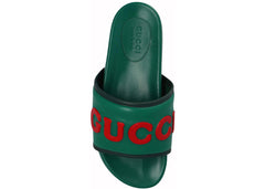 Gucci Jumbo Logo Slide Green Red