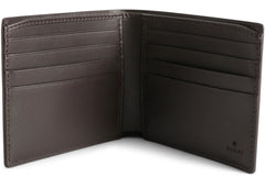 Gucci Bifold Wallet Gg Supreme Web Brown