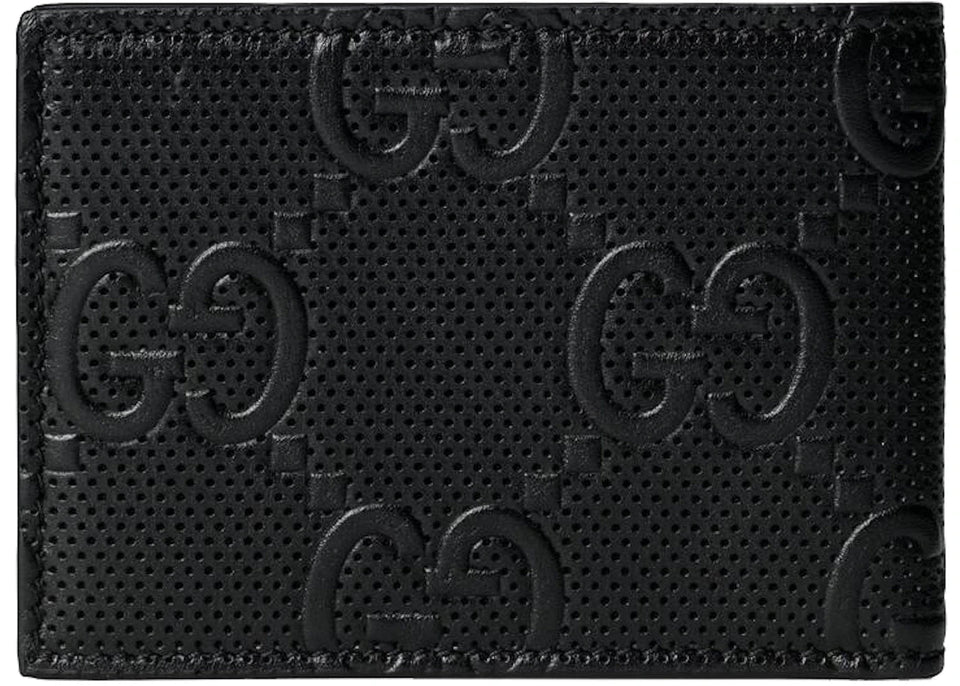 Gucci Gg Embossed Bi-Fold Wallet Black