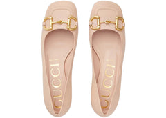 Gucci Horsebit Ballet Flat Light Pink Leather