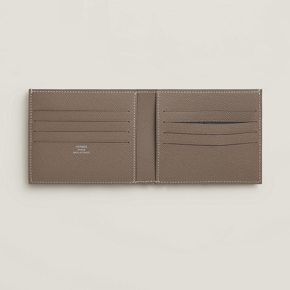 Hermes Citizen Twill Compact Card Holder