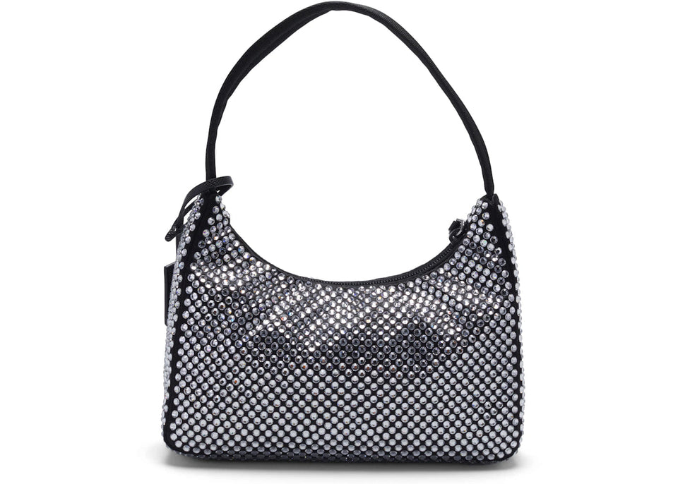 Prada Re-Edition 2000 Crystal Mini Bag Black